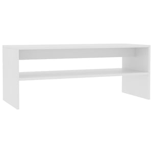 

vidaXL Coffee Table White 100x40x40 cm Engineered Wood