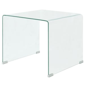 

vidaXL Coffee Table Tempered Glass 49.5x50x45 cm Clear