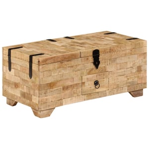 

vidaXL Coffee Table Solid Mango Wood 80x40x35 cm