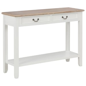 

vidaXL Console Table White 110x35x80 cm Wood