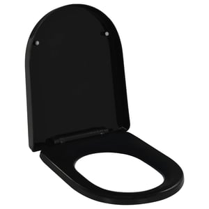 

vidaXL Soft-close Toilet Seat with Quick-release Design Black
