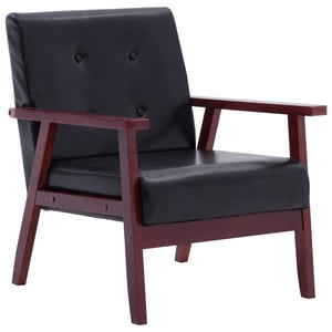 

vidaXL Armchair Black Faux Leather
