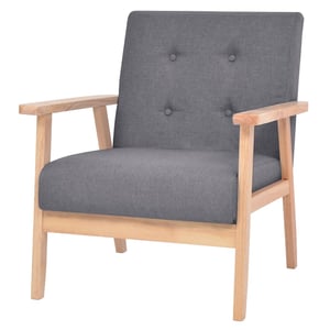 

vidaXL Armchair Dark Grey Fabric