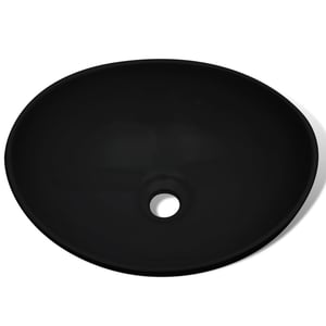 

vidaXL Ceramic Basin 40x33 cm Black Ceramic