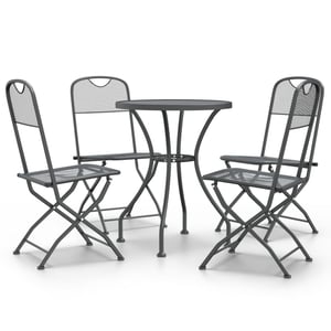 

vidaXL 5 Piece Garden Dining Set Expanded Metal Mesh Anthracite