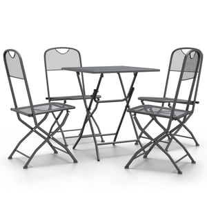 

vidaXL 5 Piece Garden Dining Set Expanded Metal Mesh Anthracite