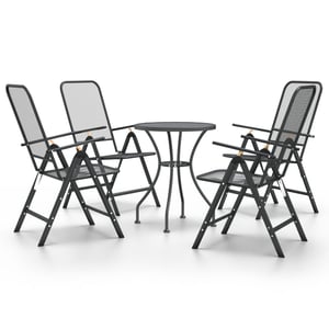 

vidaXL 5 Piece Garden Dining Set Expanded Metal Mesh Anthracite