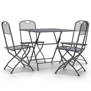 

vidaXL 5 Piece Garden Dining Set Expanded Metal Mesh Anthracite