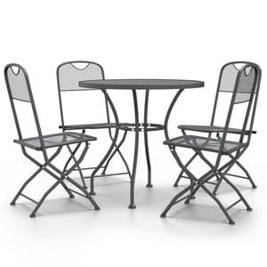 

vidaXL 5 Piece Garden Dining Set Expanded Metal Mesh Anthracite