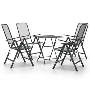 

vidaXL 5 Piece Garden Dining Set Expanded Metal Mesh Anthracite