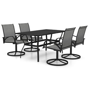 

vidaXL 5 Piece Garden Dining Set Textilene and Steel