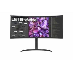 LG Ultra Wide Monitor 34" Curved, QHD , IPS Panel, HDR10, USB-C, Adjustable Stand (34WQ75C-B.AUS)