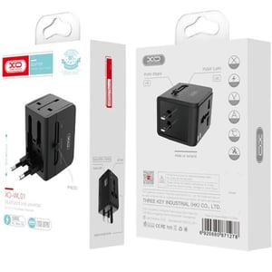 

XO Travel Adapter Black