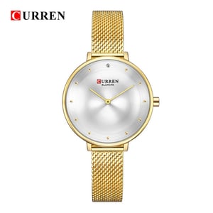 

Curren CRN9029-GLD/WHT-Communicating time with ingenious innovation