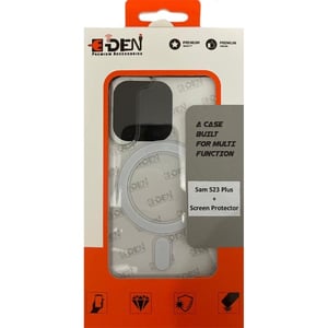 

E-Den Case Clear With Screen Protector Galaxy S23 Plus