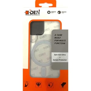 

E-Den Case Clear With Screen Protector Galaxy S23 Ultra
