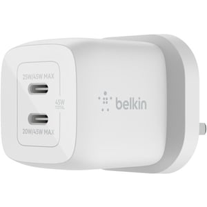 

Belkin 45W Dual USB-C Wall Charger White