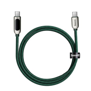 

Baseus Display Fast Charging Data Cable Type-C to Type-C 100W 1m Green