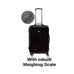 Airo Smart Luggage Trolley Bag 28 Inch Emerald Black With Inbuilt Weighing Scale