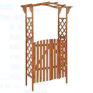 

vidaXL Pergola with Gate 116x40x204 cm Solid Firwood