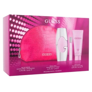 

Guess Pink L EDP 75 ml +Body Lotion 100 ml +Miniature 15 ml +Pouch Set