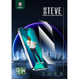 

Green 9H Steve Glass Strong Full Screen Protector iPhone 14 Pro Max Compatibility - Clear