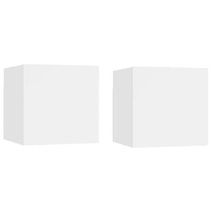 

vidaXL Bedside Cabinets 2 pcs White 30.5x30x30 cm Engineered Wood