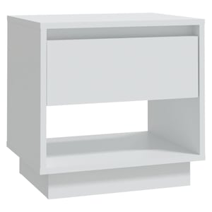 

vidaXL Bedside Cabinet White 45x34x44 cm Engineered Wood