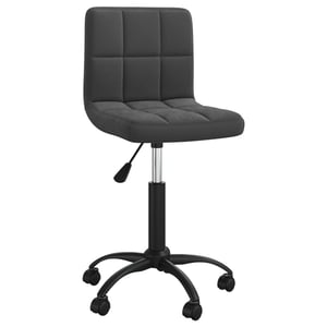 

vidaXL Swivel Dining Chair Black Velvet