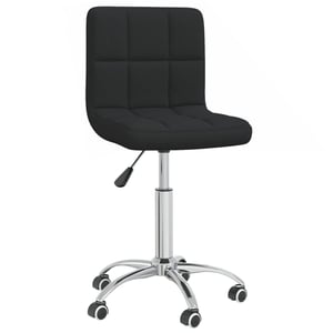 

vidaXL Swivel Dining Chair Black Fabric