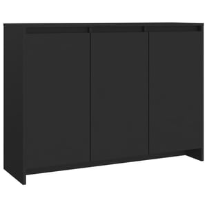 

vidaXL Sideboard Black 102x33x75 cm Engineered Wood