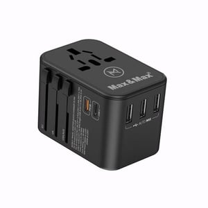 

Max & Max Universal Travel Adaptor Black