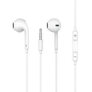 

Porodo Blue Stereo Earphones with Aux Connector 3.5mm - White