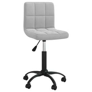 

vidaXL Swivel Dining Chair Light Grey Velvet