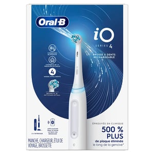 Oral-B iO Series 4 Electric Toothbrush with 1 Brush Head Rechargeable- White