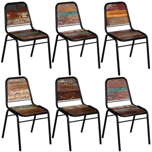 

vidaXL Dining Chairs 6 pcs Solid Reclaimed Wood