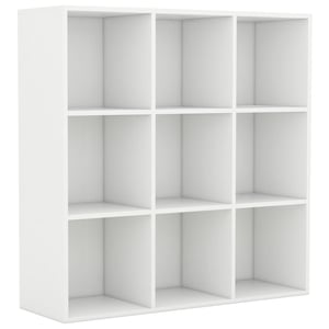 

vidaXL Book Cabinet White 98x30x98 cm Engineered Wood