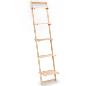 

vidaXL Ladder Wall Shelf Cedar Wood 41.5x30x176 cm