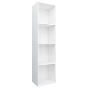 

vidaXL Book Cabinet/TV Cabinet White 36x30x143 cm Engineered Wood