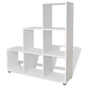 

vidaXL Staircase Bookcase/Display Shelf 107 cm White