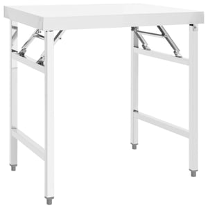 

vidaXL Kitchen Folding Work Table 85x60x80 cm Stainless Steel