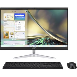 Acer AIO Aspire C24 (2022) All-in-One Desktop - 12th Gen / Intel Core i5-1240P / 23.8inch FHD / 512GB SSD / 8GB RAM / Windows 11 Home / English &amp; Arabic Keyboard / Black / Middle East Version - [DQBJ3EM002]