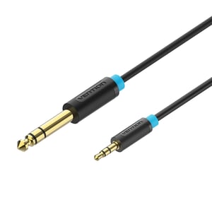 VENTION 6.5mm Male to 3.5mm Male Audio Cable 3M Black- BABBI