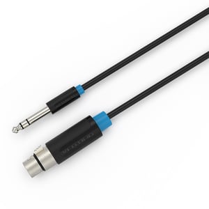 VENTION 6.5mm Male to XLR Female Audio Cable 5M Black- BBEBJ