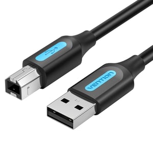 VENTION USB 2.0 A Male to B Male Cable with Ferrite Cores 10M Black PVC TypeModel # COQBL
