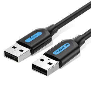 VENTION USB 2.0 A Male to A Male Cable 0.5M Black PVC TypeModel # COJBD
