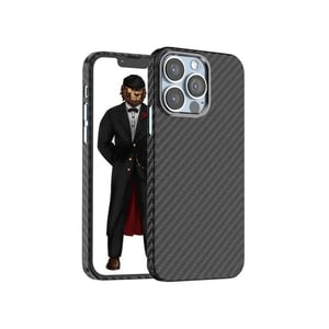 

Green Lion iPhone 13 Pro Case Carbon with Metal Camera Ring Compatible for iPhone 13 Pro - Blue