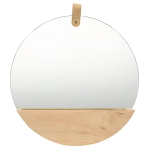 

vidaXL Wall Mirror Solid Pinewood 35 cm