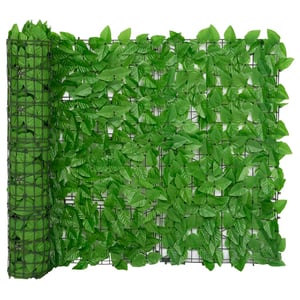 

vidaXL Balcony Screen with Green Leaves 400x100 cm