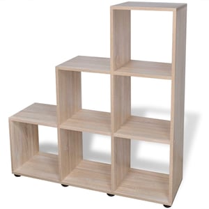 

vidaXL Staircase Bookcase/Display Shelf 107 cm Oak